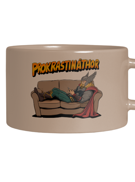Prokrastináthor hrnek makronka Brown Macaron