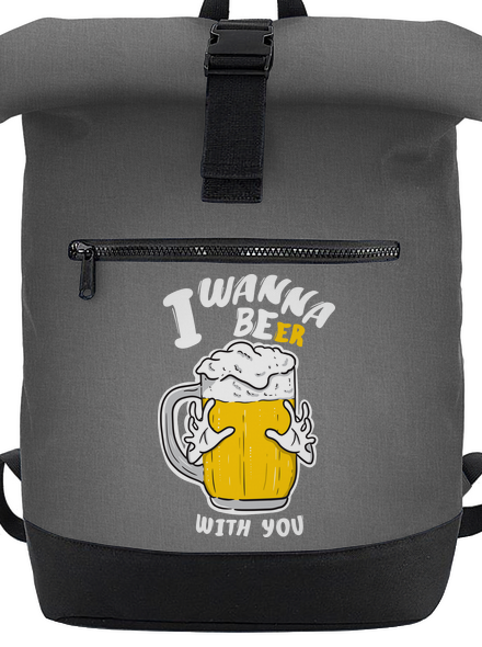 I wanna beer batoh Grey Marl