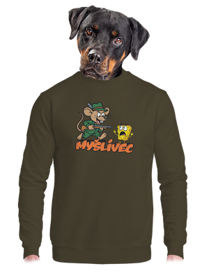 unisex mikina bez kapuce