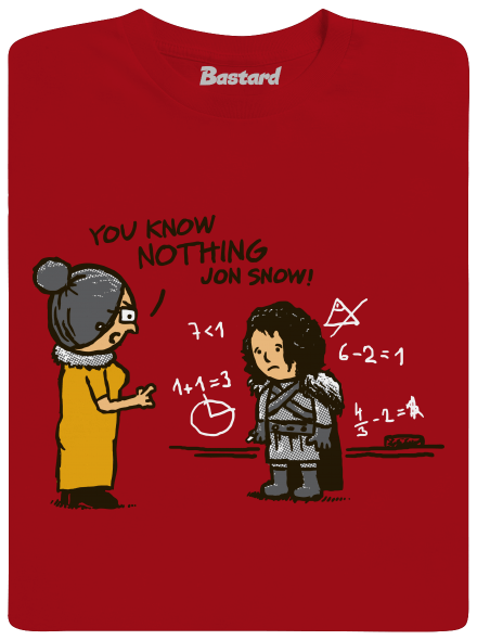 You Know Nothing pánské dlouhý rukáv Red