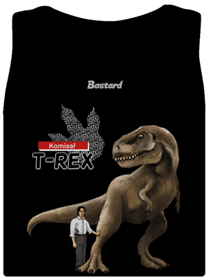 Komisař T-Rex dámské tílko klasické Black