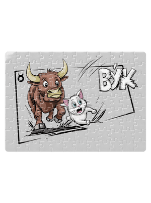 Kočičí horoskop: Býk puzzle White