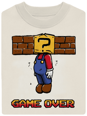 Game over unisex mikina bez kapuce Off White