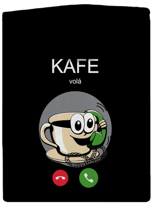 Kafe volá dámská mikina na zip Black