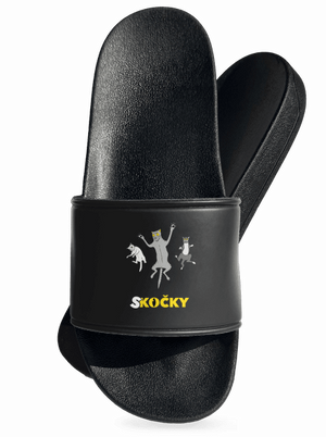 Skočky pantofle Black