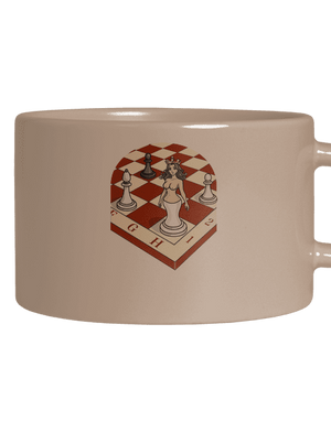 Dáma nahá jedna hrnek makronka Brown Macaron