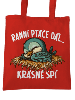 Ranní ptáče spí taška Bright Red
