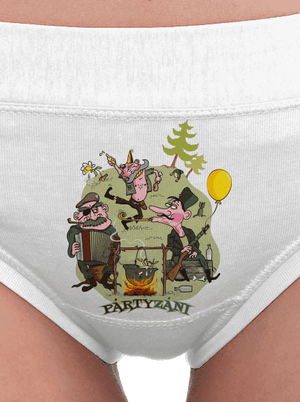 Pártyzáni dámské kalhotky White