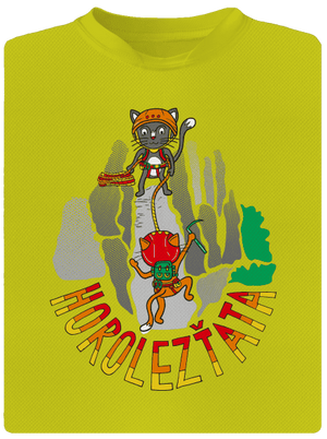 Horolezťata dětské sportovní tričko Neon Yellow