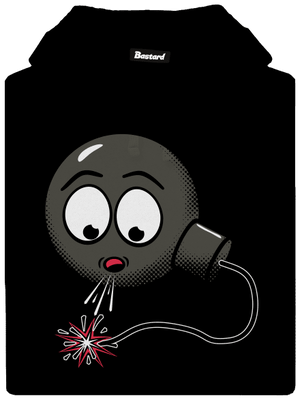 Bomba pánská mikina klokanka Black