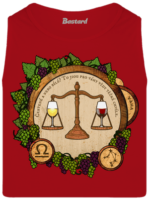 Vinný horoskop: Váha pánské tílko Red