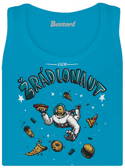 Žrádlonaut dámské tílko klasické Blue Atol