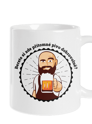 Pivo dobrovolně klasický hrnek White