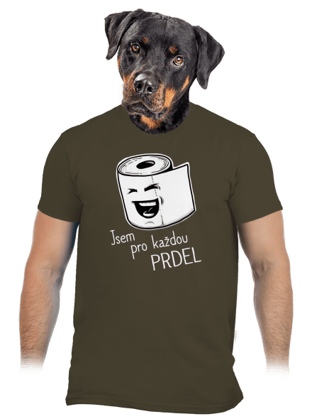 Prdel pánské tričko Urban Khaki