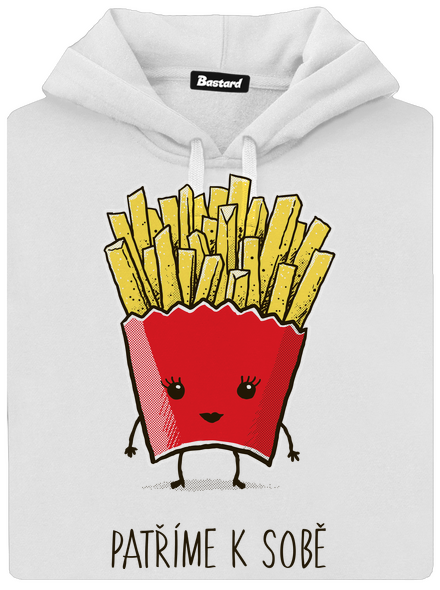 Patříme k sobě dámská mikina klokanka White