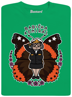 Babička admirál pánské tričko Kelly Green