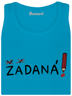 Zadaný a zadaná dámské tílko klasické Blue Atol