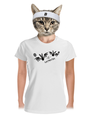 Batminton dámské sportovní tričko White