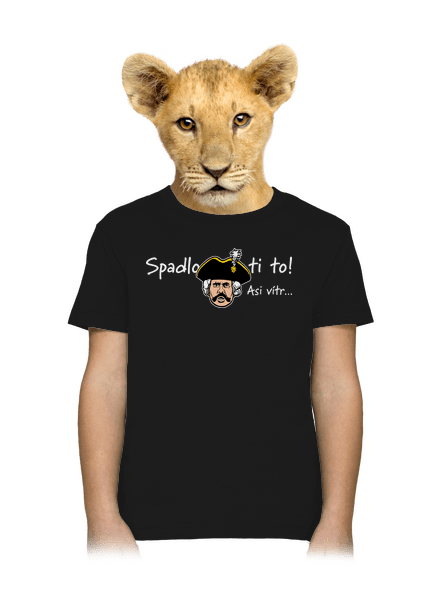 Spadlo ti to dětské tričko Black