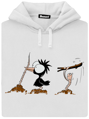 Nesprávný konec dámská mikina klokanka White