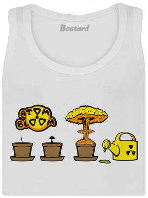 Atomový květ dámské tílko klasické White