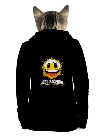 Jedu načerno dámská mikina na zip Black