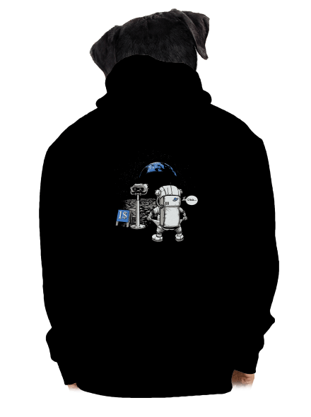 Kosmonaut pánská mikina na zip Black