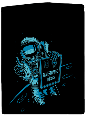 Zaměstnanec měsíce dámská mikina na zip Black