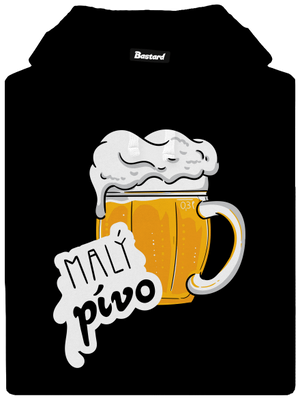 Velký a malý pívo dámská mikina klokanka Black