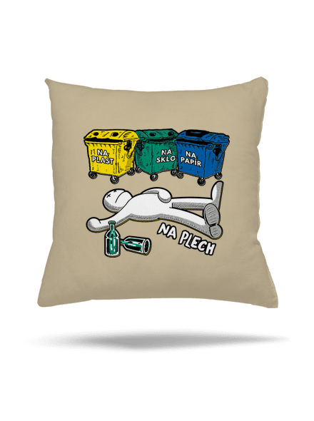 Tříděný odpad polštář Beige