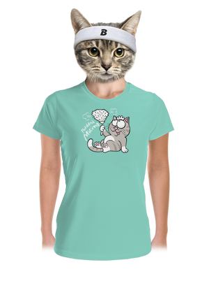 Macek a Micina dámské sportovní tričko Mint Mal