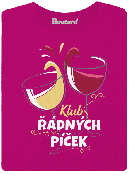 Klub řádných píček dámské tričko Fuchsia Red