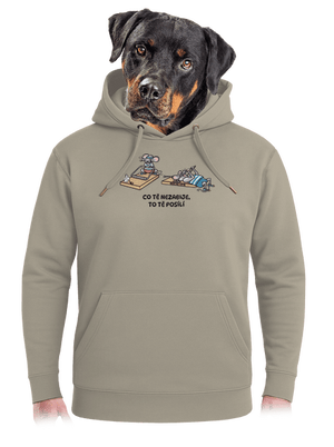 Co tě nezabije unisex mikina premium Pastel Macchiato