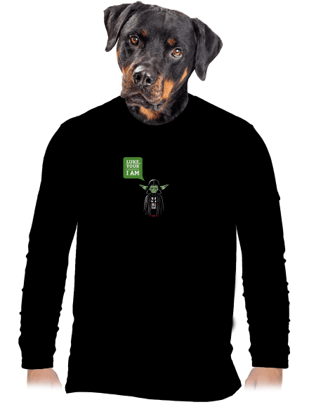 Mr. Yoda: Your grandpa I am pánské dlouhý rukáv Black