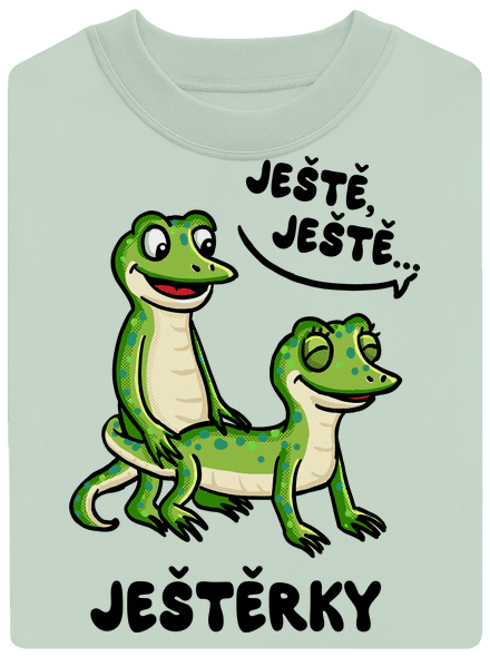 Ještě, ještě unisex mikina bez kapuce Blush Mint