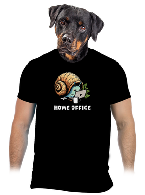 Šnekův home office pánské tričko Black
