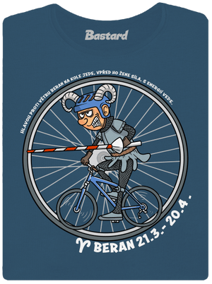 Cyklistický horoskop: Beran dámské tričko premium Petrol Blue