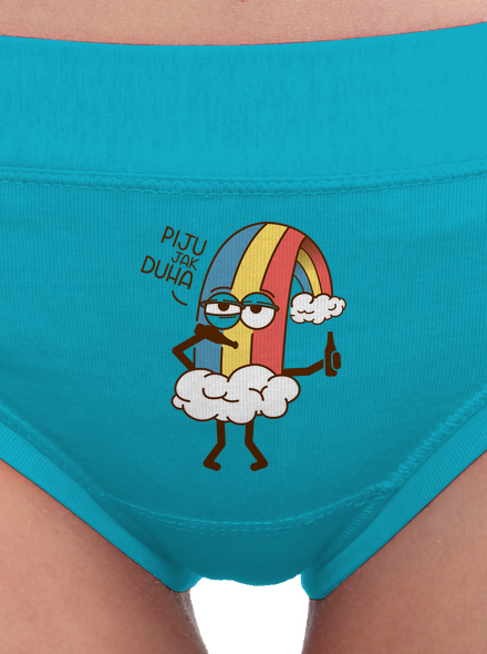 Piju jak duha dámské kalhotky Turquoise