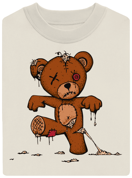 Zombie teddy unisex mikina bez kapuce Off White