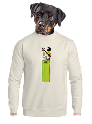 unisex mikina bez kapuce