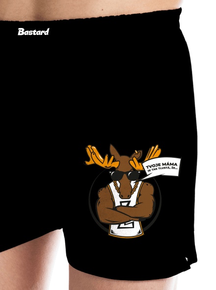 Stírací drsňák pánské trenky Black