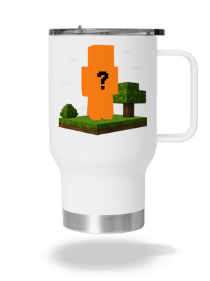 Minecraft z vlastní fotky termohrnek White