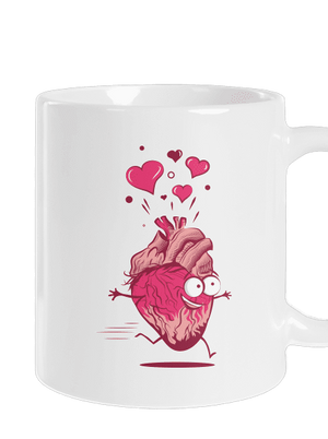 Zamilovaná srdíčka klasický hrnek White