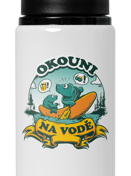 Okouni na vodě lahev na vodu White