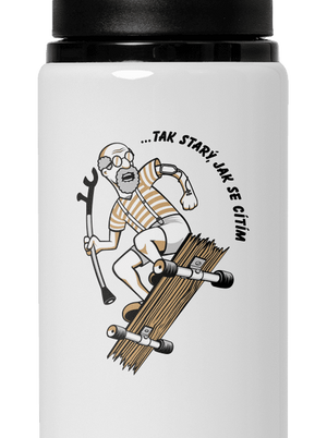 Starý, jak se cítím lahev na vodu White