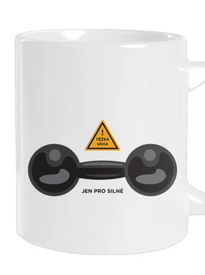Těžká váha velký hrnek White