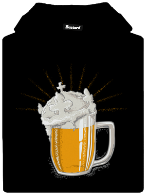 České zlato dámská mikina klokanka Black