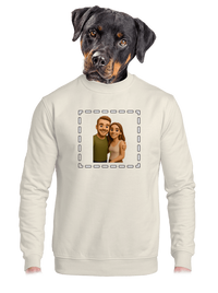 unisex mikina bez kapuce