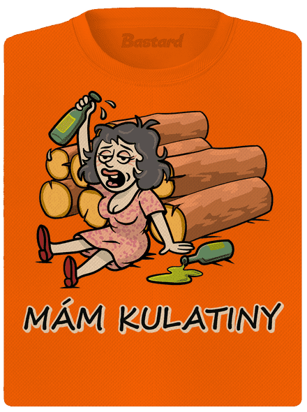 Mám kulatiny dámské sportovní tričko Neon Orange