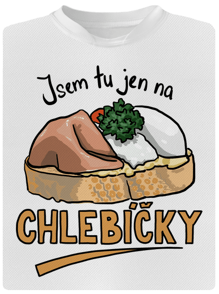 Na chlebíčky pánské sportovní tričko White
